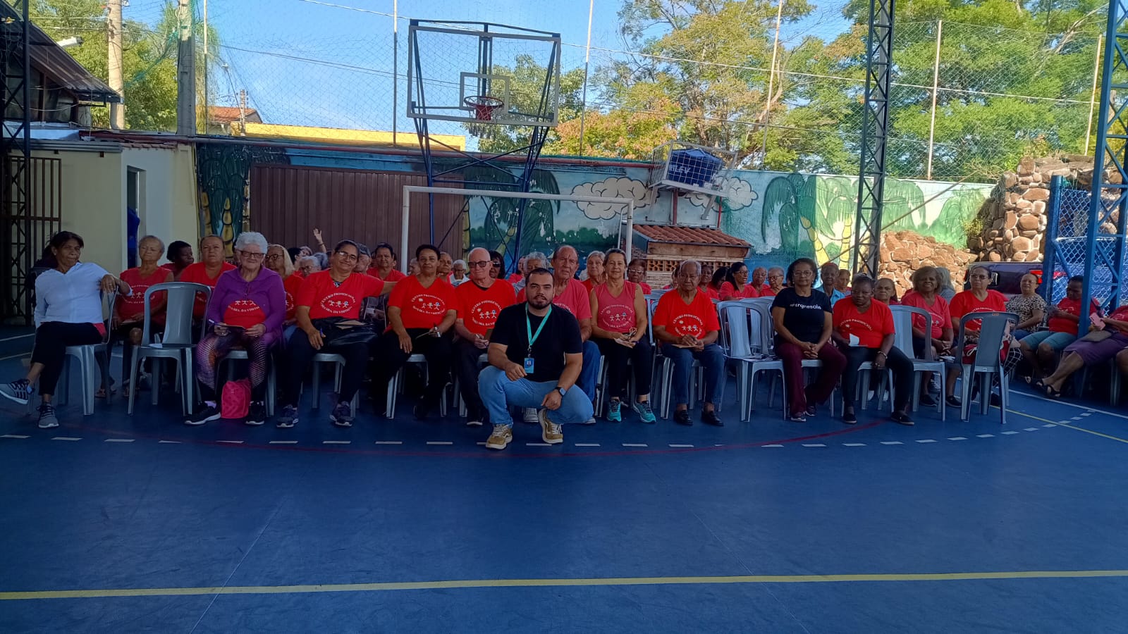 O ConViver esteve na comunidade Nossa Senhora da Visitação no dia 22 de abril, onde cerca de 100 frequentadores participaram da ação e puderam conhecer o programa Família Acolhedora