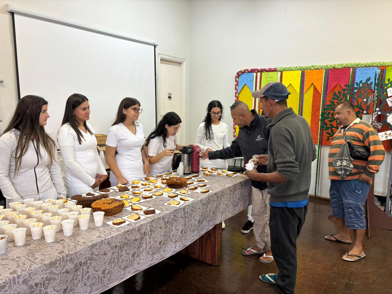 O café afetivo foi um momento de acolhimento e integração