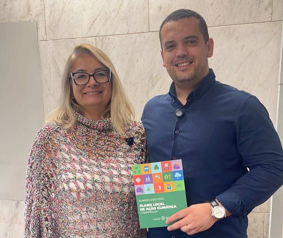 A secretária-adjunta Marcela Pupin e o superintende Fernando Silva Pacheco