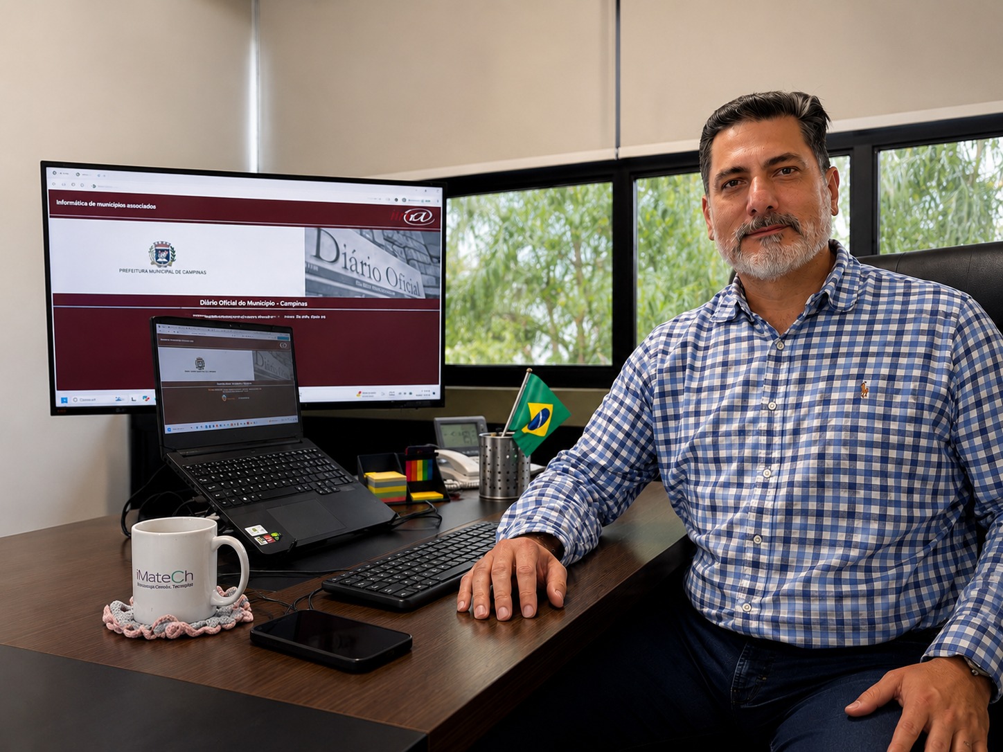 Rodolfo di Santi, diretor de Inovação e Desenvolvimento da IMA, participou do lançamento do DOM digital