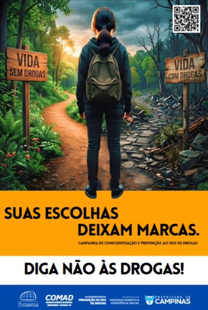 A campanha reforça que as escolhas feitas na juventude vão impactar toda a vida adulta