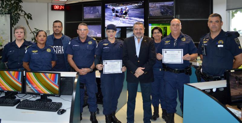 Equipes do monitoramento e das rondas da Guarda foram homenageadas