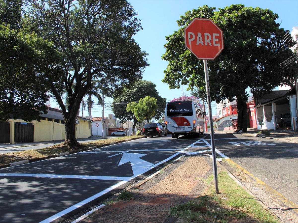 Cerca de 1,7 km da Avenida foram sinalizados e os serviços priorizaram o trecho com maior