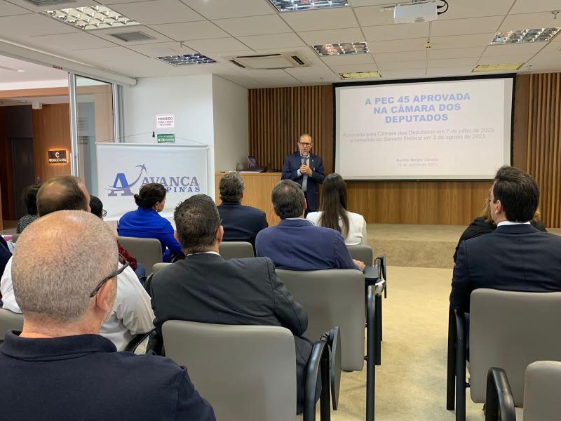 Caiado debateu prós e contras da PEC 45 e impactos que trará para Campinas