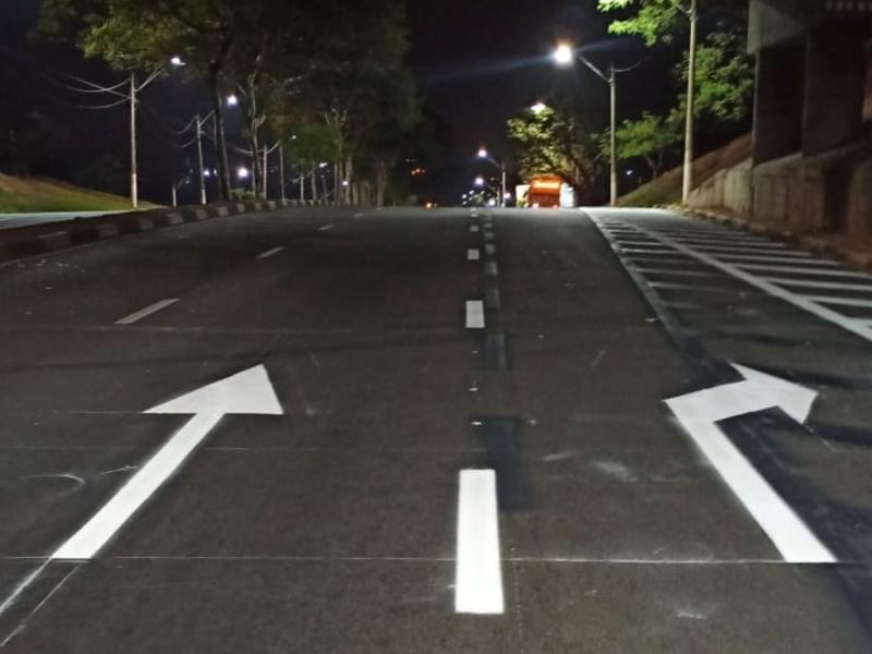 Sinalização prossegue para implantação da nova faixa