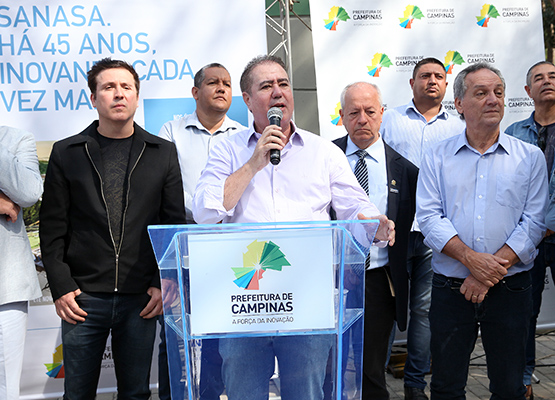 Prefeito ressaltou ação de destaque da Sanasa