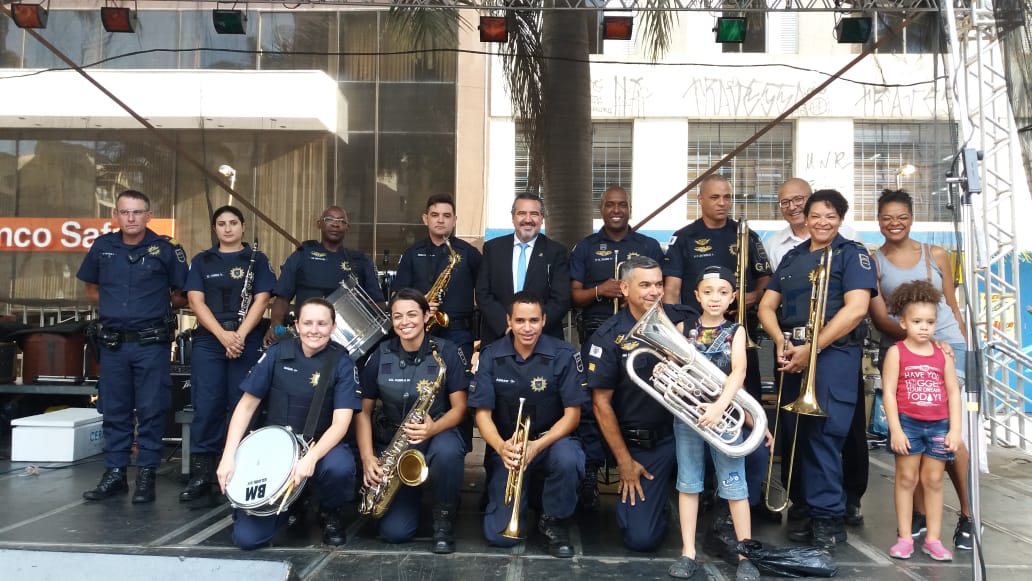 Secretário de Segurança, comandante da Guarda e familiares dos guardas foram prestigiar