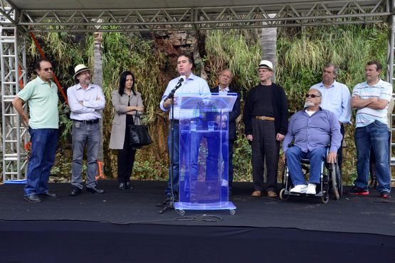 Durante a inauguração, o prefeito ressaltou a importância do resgate da cultura na cidade