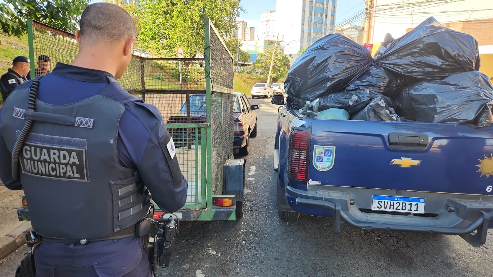 Materiais recicláveis foram apreendidos e encaminhados à Setec 