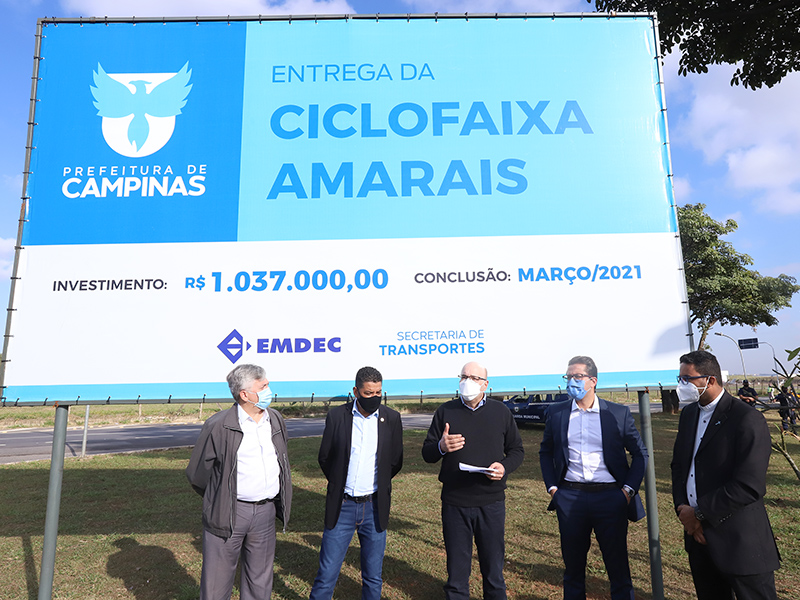 Prefeito Dário Saadi entrega Ciclofaixa Amarais