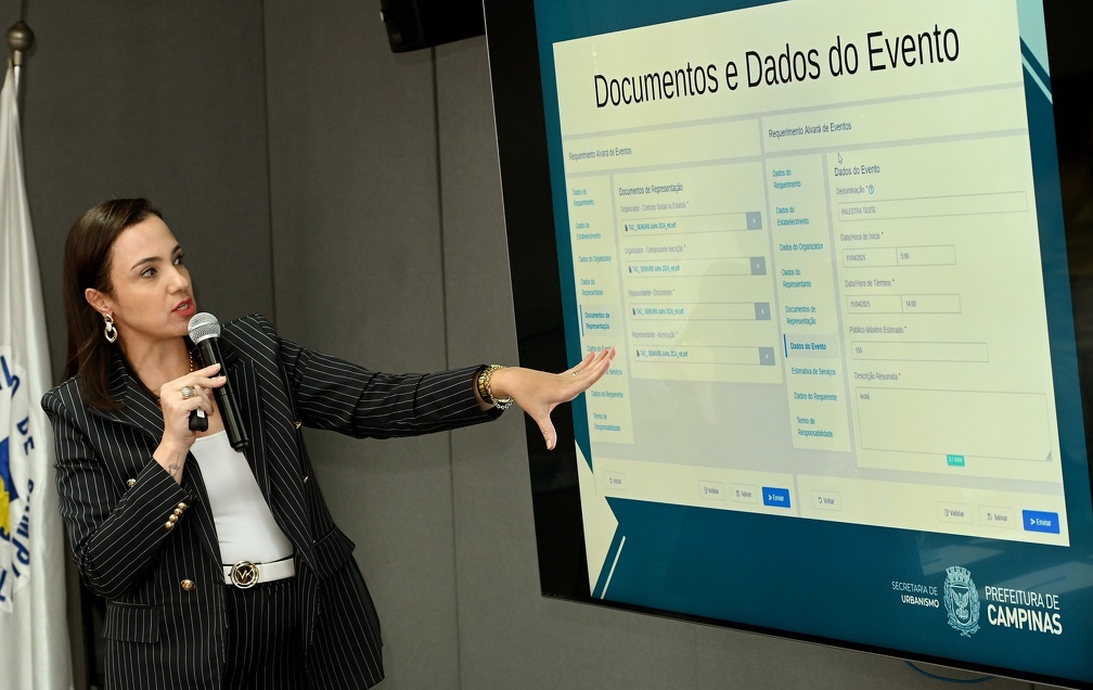 Secretária de Urbanismo, Carolina Baracat, explicou o procedimento para obter a dispensa do alvará de eventos