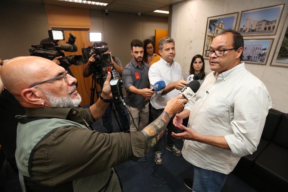 O presidente da Sanasa, Manuelito Magalhães Júnior