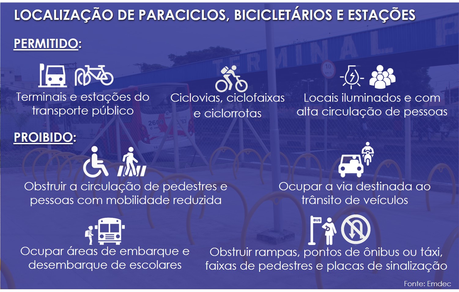 Informações estão disponíveis no site da Emdec