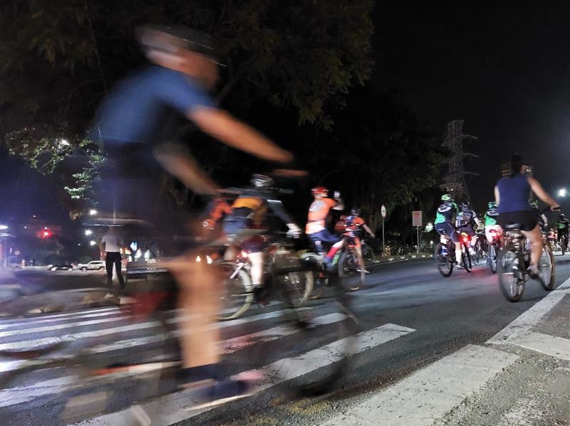 Não é necessário se inscrever ou pagar para participar do passeio ciclístico