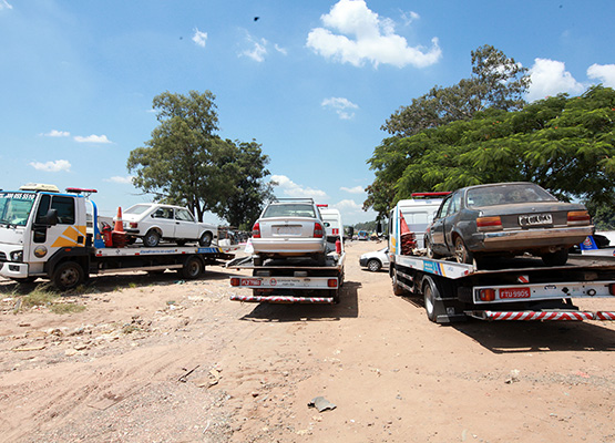 Carcaças foram para a reciclagem