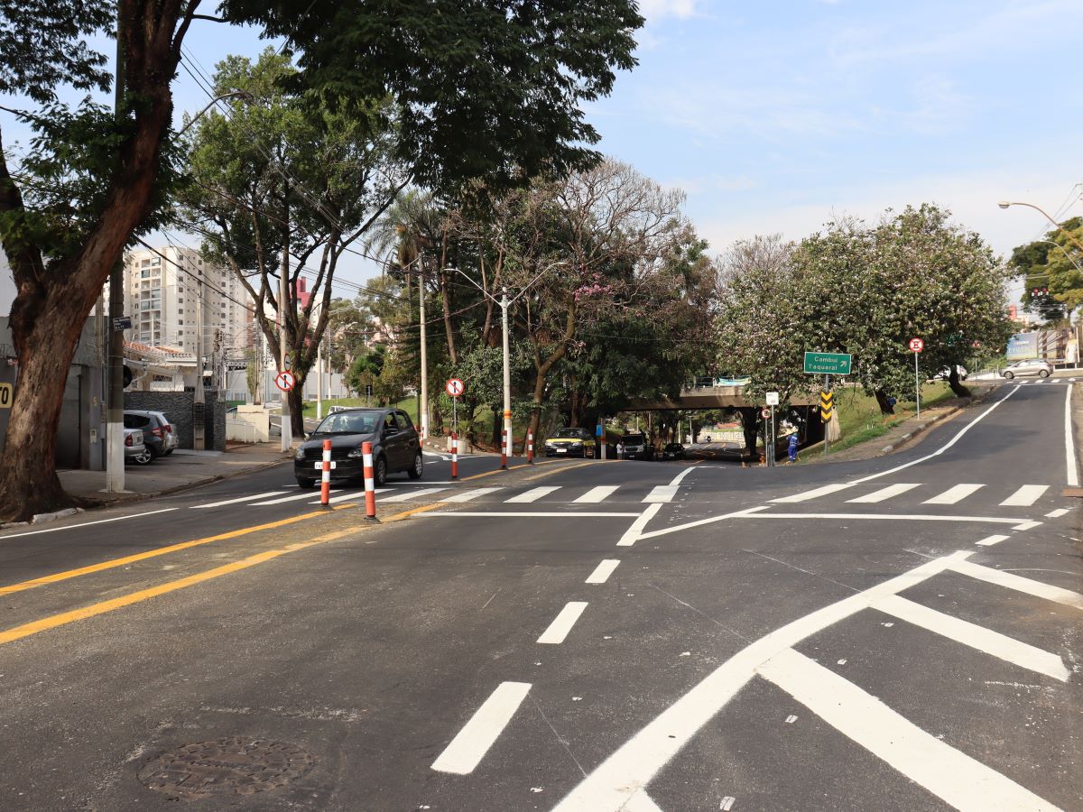 Sinalização viária horizontal foi refeita