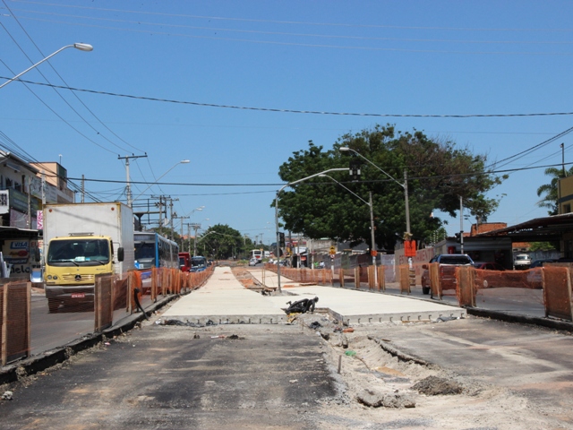 Avenida Ruy Rodriguez: bloqueio necessário por conta de obras do BRT