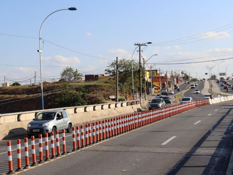 Barreira de sinalizadores reforça impedimento de conversão que vigora no local