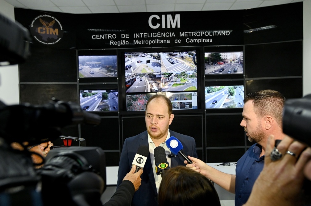 O secretário de Segurança Pública de Campinas, Christiano Biggi