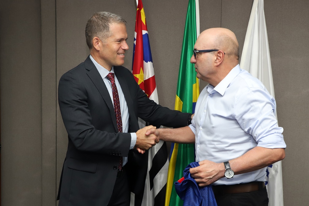 Prefeito Dário Saadi recebe o cônsul-geral americano em São Paulo, Richard H. Glenn