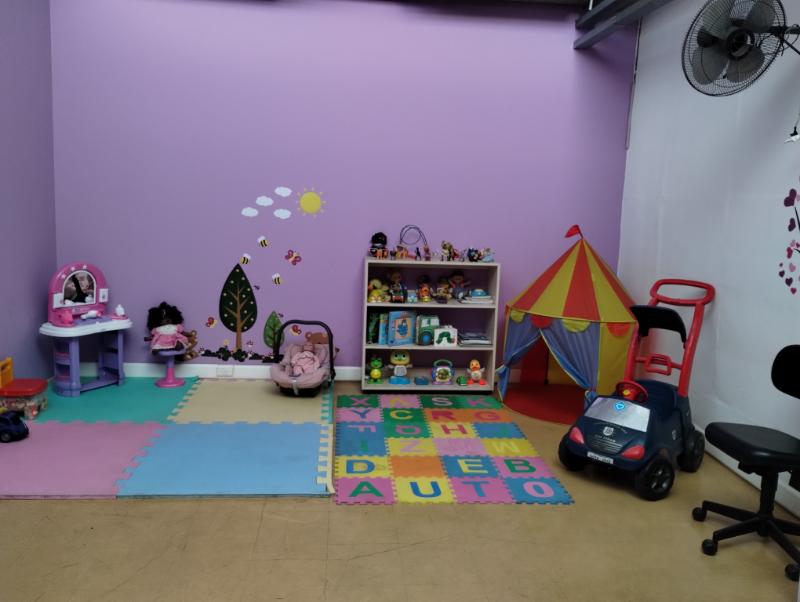 Espaço para mulheres e seus filhos