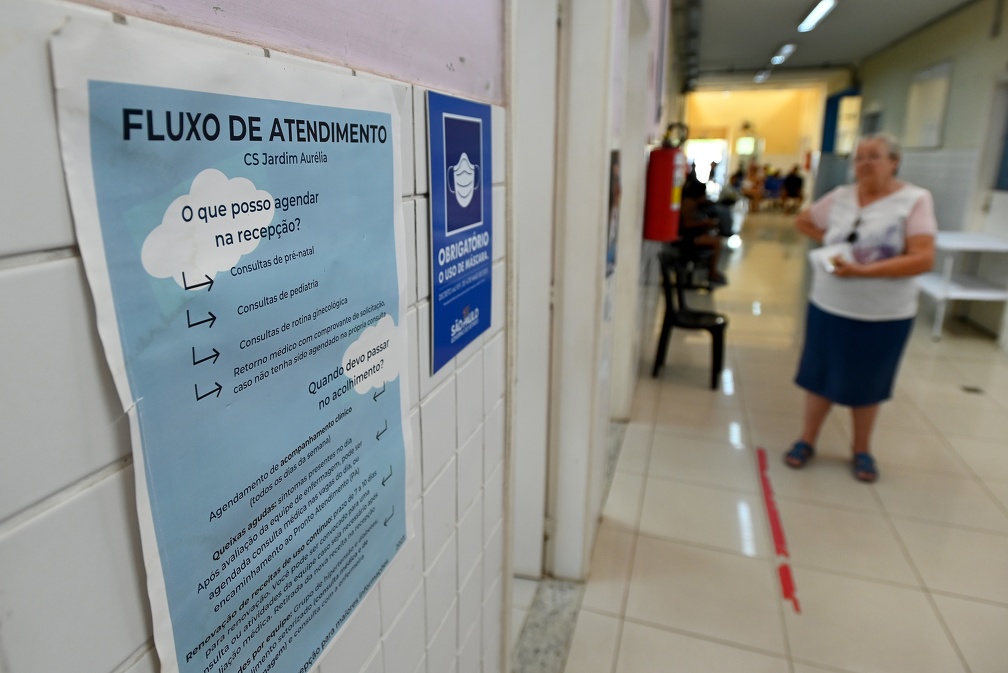 recepção do CS do Jardim Aurélia: curso tem o objetivo de otimizar o atendimento do SUS Municipal