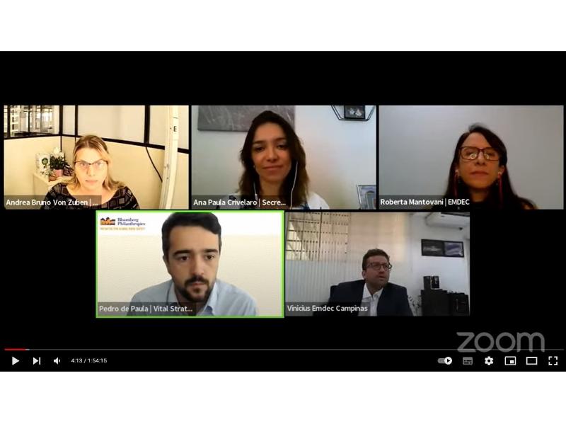 Especialistas discutiram o tema Trânsito como uma questão de saúde pública: Um panorama do município de Campinas