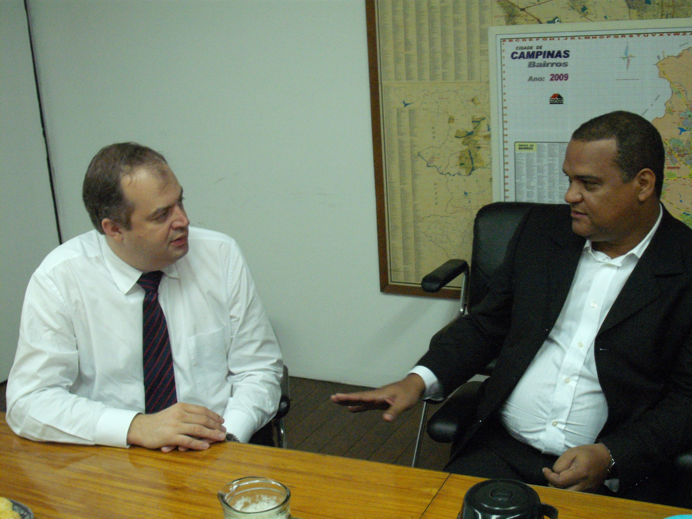 Chiminazzo recebe Cruz (dir.)