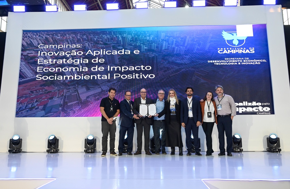 O prefeito Dário Saadi participou da nomeação do Comitê Municipal da Estratégia de Economia de Impacto Socioambiental Positiva de Campinas