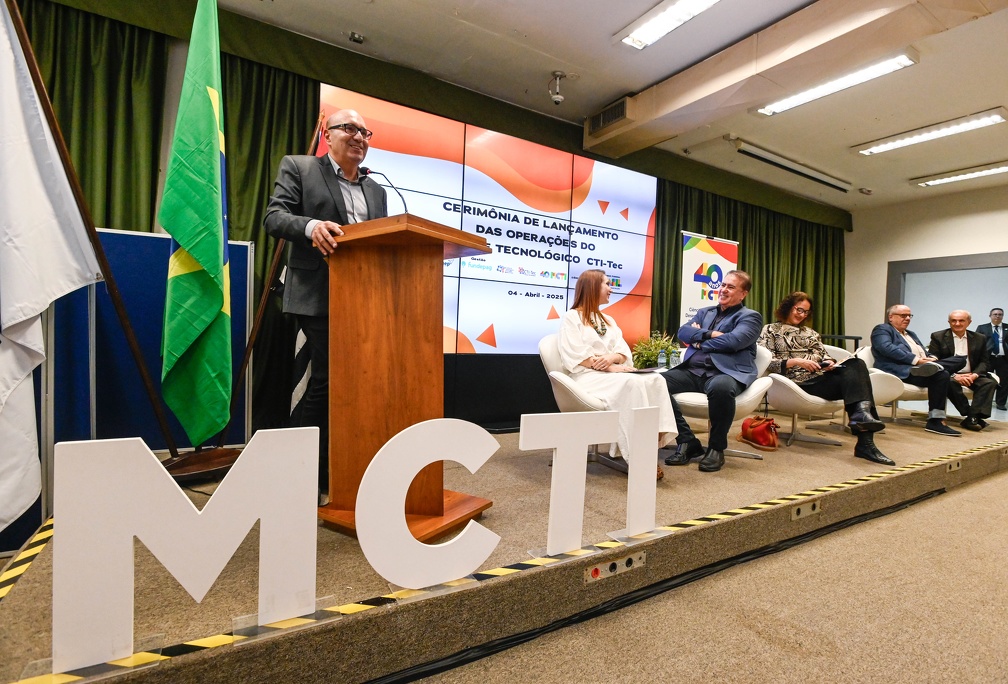 Dário Saadi fala durante evento no CTI Renato Archer: fomento à tecnologia de forma constante