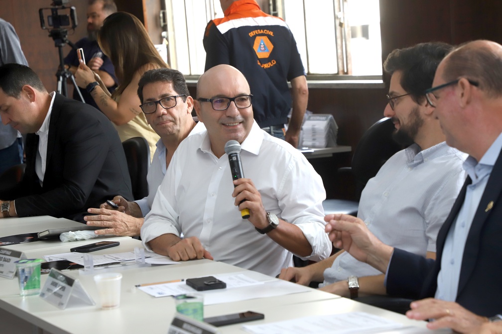 Dário durante a reunião mais recente do Conselho de Desenvolvimento da RMC: reforço integrado para o SUS