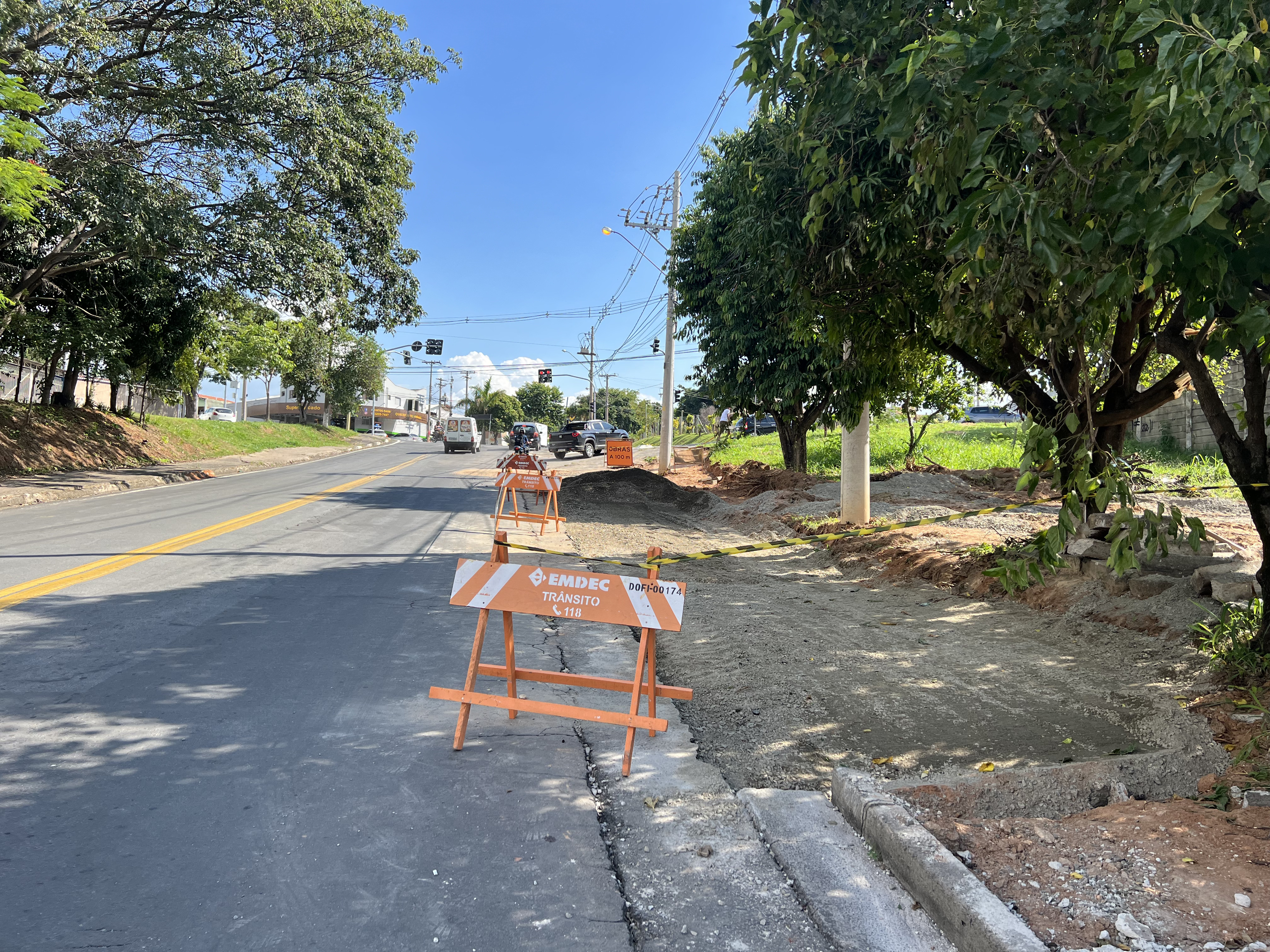 No acesso à R. Maria Anna, obras ampliarão a capacidade viária e, consequentemente, a fluidez e a segurança 