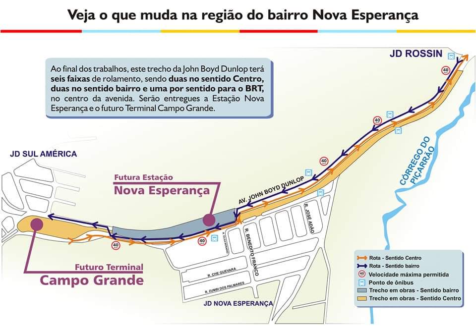 Confira no mapa as mudanças de trânsito na JBD