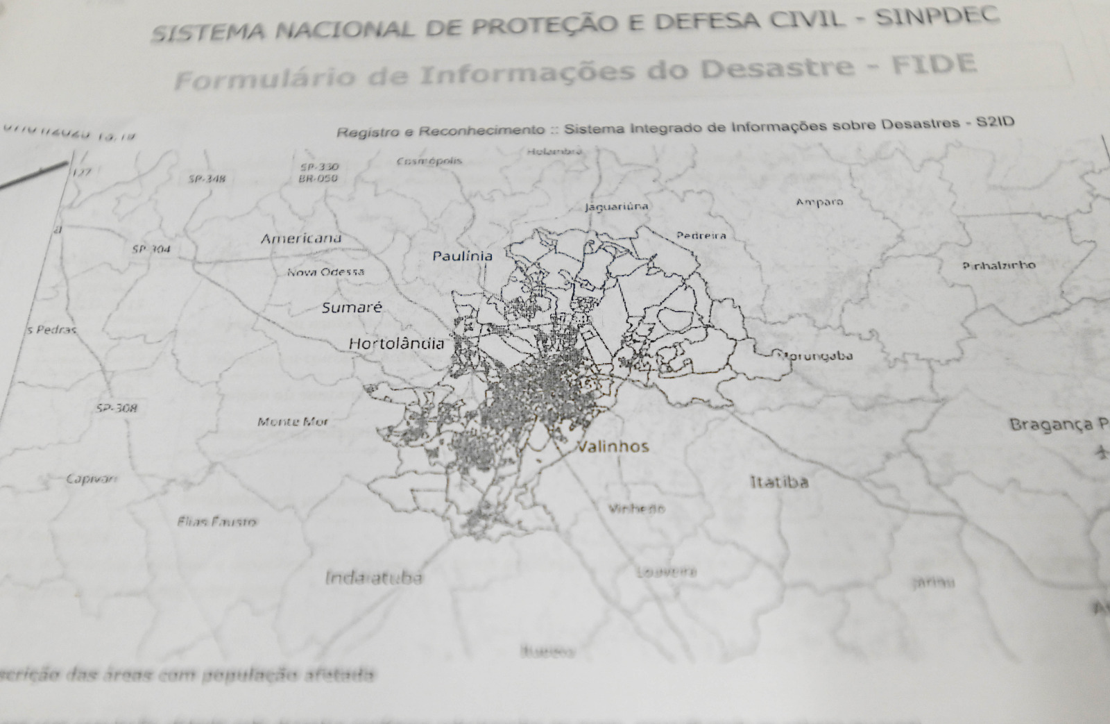 Relatórios pedem localização geográfica dos danos