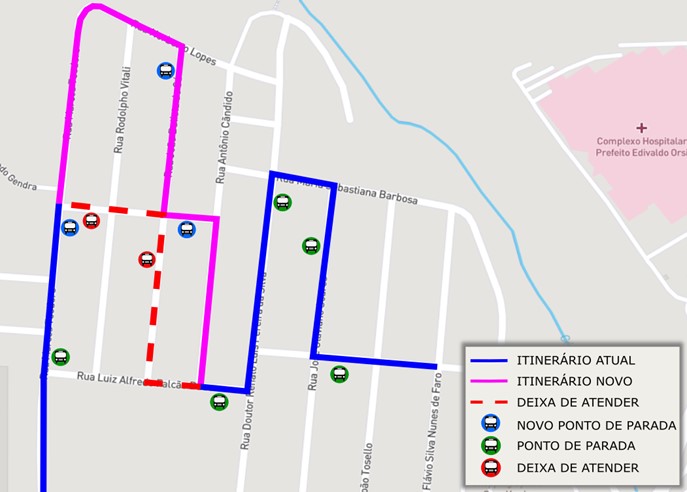 Veja as alterações no traçado do mapa
