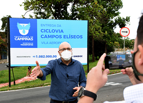 Prefeito Dário Saadi: entrega da Ciclovia Campos Elíseos