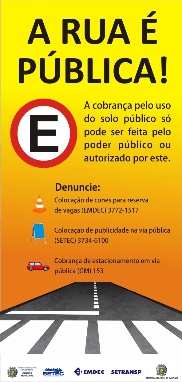 Agentes da Emdec também explicarão como denunciar