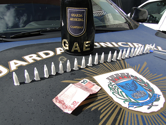 Pinos de cocaína foram encontrados e apreendidos