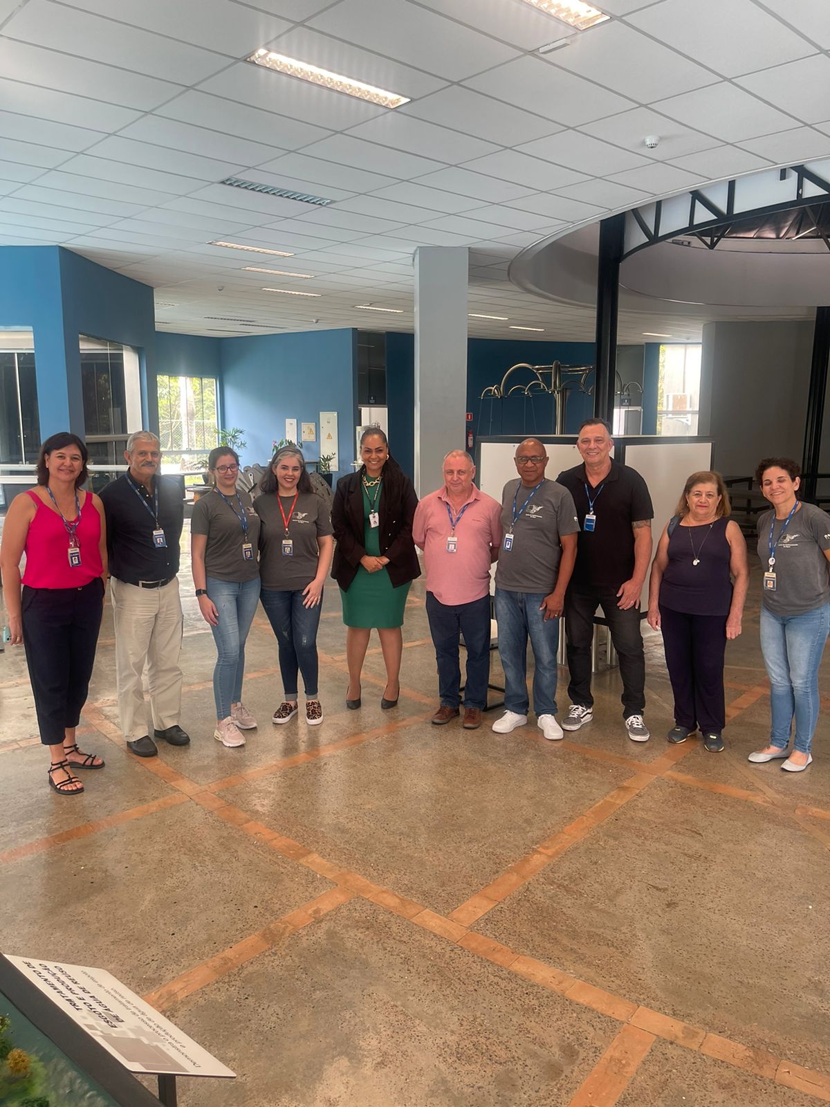 Equipes em encontro no Museu Dinâmico da Água