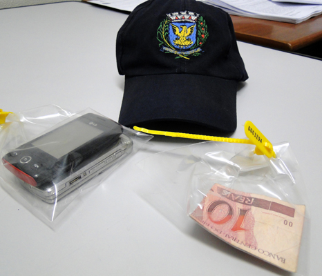 Celular recuperado na ação