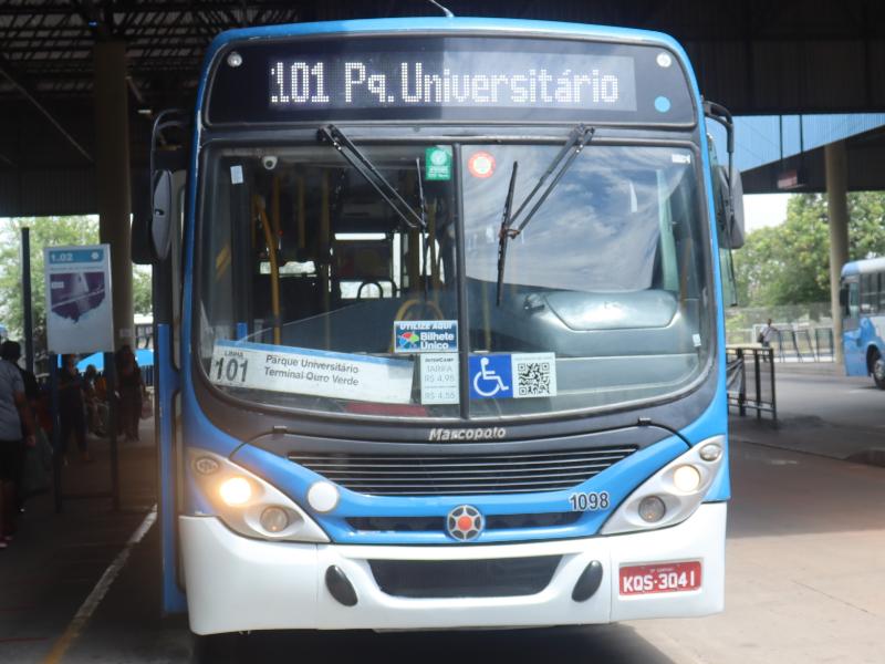Linha 101 Parque Universitário/Terminal Ouro Verde ampliará atendimento a partir da próxima quarta-feira