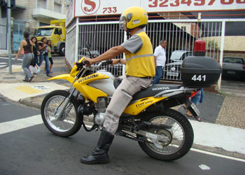 Agente da Mobilidade Urbana em ação