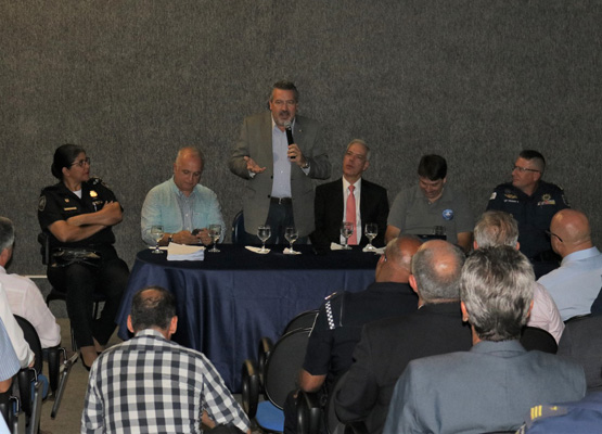 Secretário Baggio recebeu participantes de todo o Estado