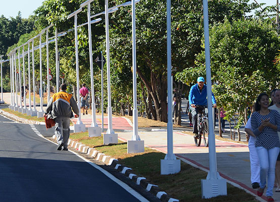 Ciclovia tem 1,7 km de extensão e 2,5 metros de largura