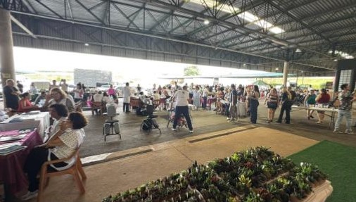 A Feira da Saúde contou com diversas estações de atendimento