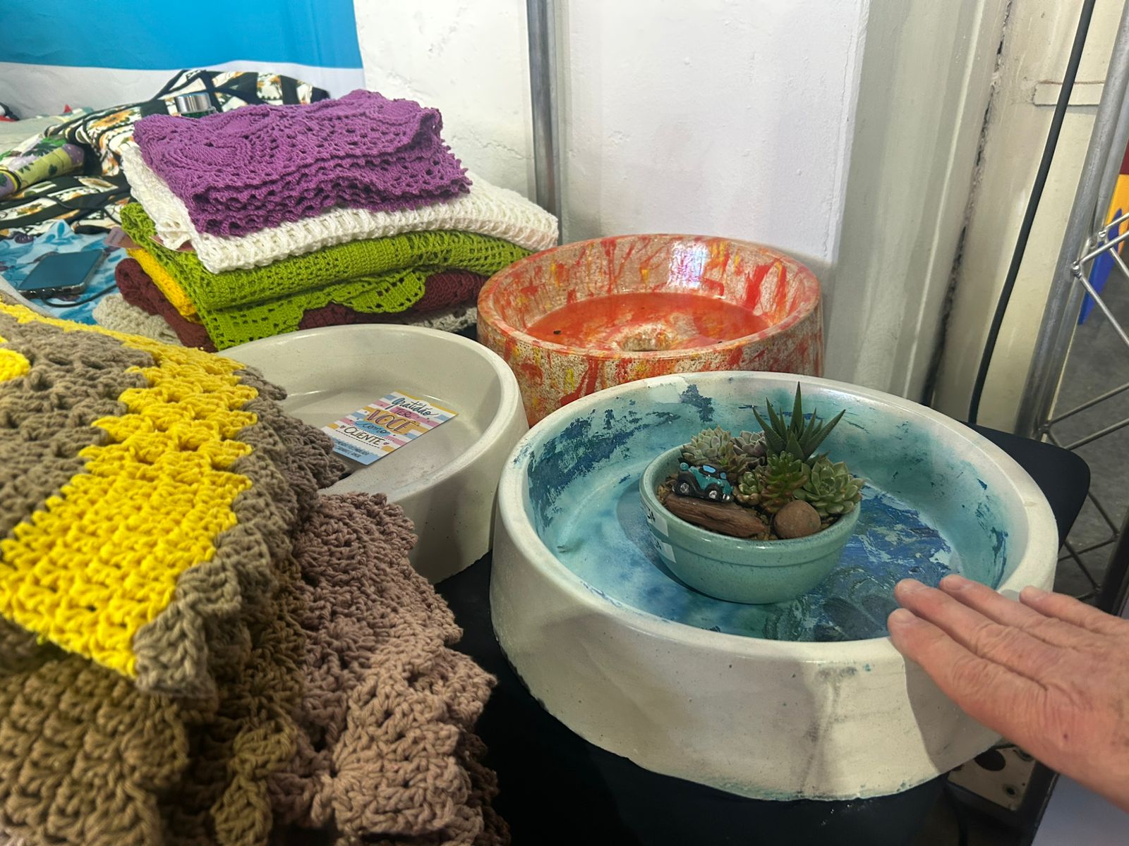 Esta é a primeira vez que a Feira Solidária participa do Campinas Innovation Week, e a diversidade dos itens tem chamado a atenção dos visitantes