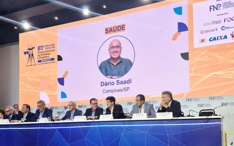 Evento em Brasília nesta segunda-feira confirmou a reeleição de Dário Saadi como vice-presidente da área de Saúde da FNP