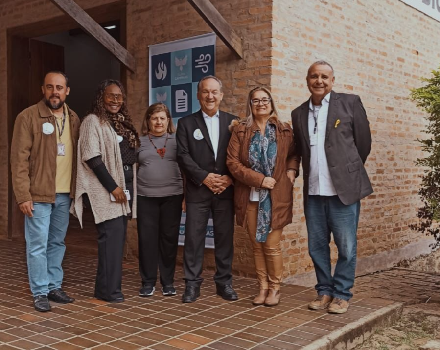 Equipe da Prefeitura e parceiros na abertura da Semeia 2026 na Estação Ambiental de Joaquim Egídio