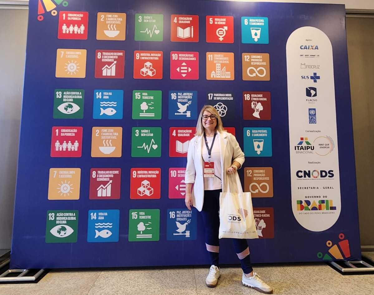 Marcela Pupin levou as propostas construídas de forma participativa durante a Conferência Municipal, contribuindo para os debates sobre a implementação da Agenda 2030 no Brasil