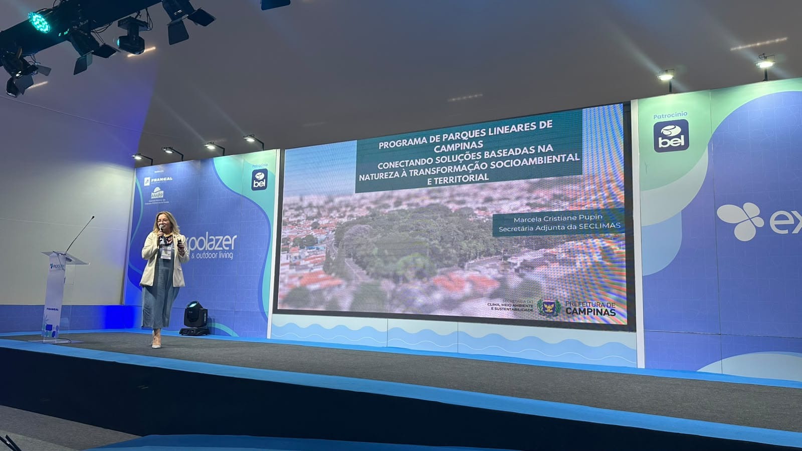 Marcela Pupin: proposta é integrar natureza, lazer e paisagem urbana para criar locais de convivência que possam ser utilizados pela população 